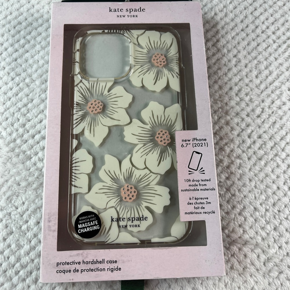 kate spade Cream Floral Hard Shell iPhone Case for iPhone Pro Max 13